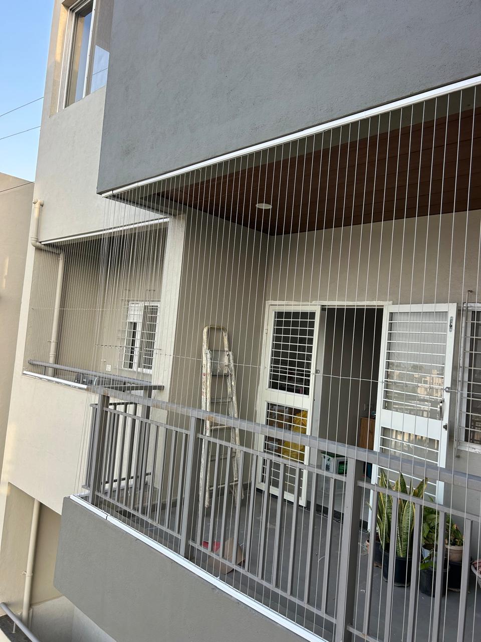 Balcony grill close view