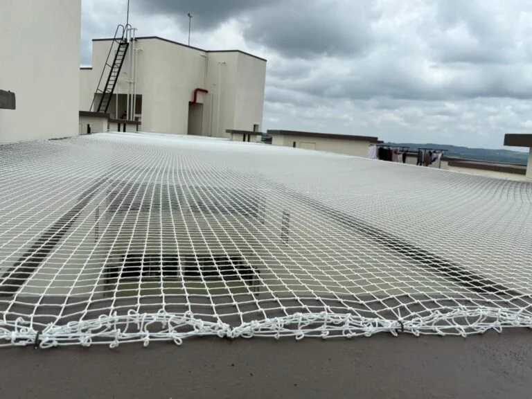 Terrace safety net installation project