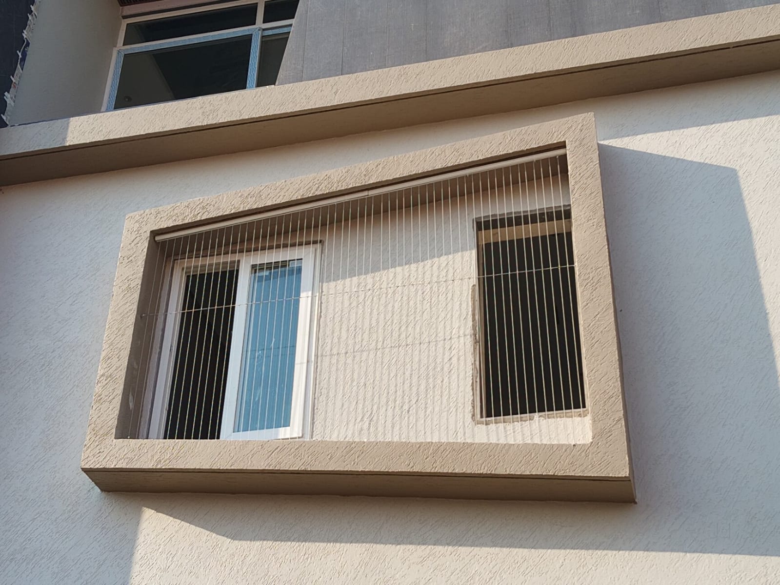 Window invisible grill installation